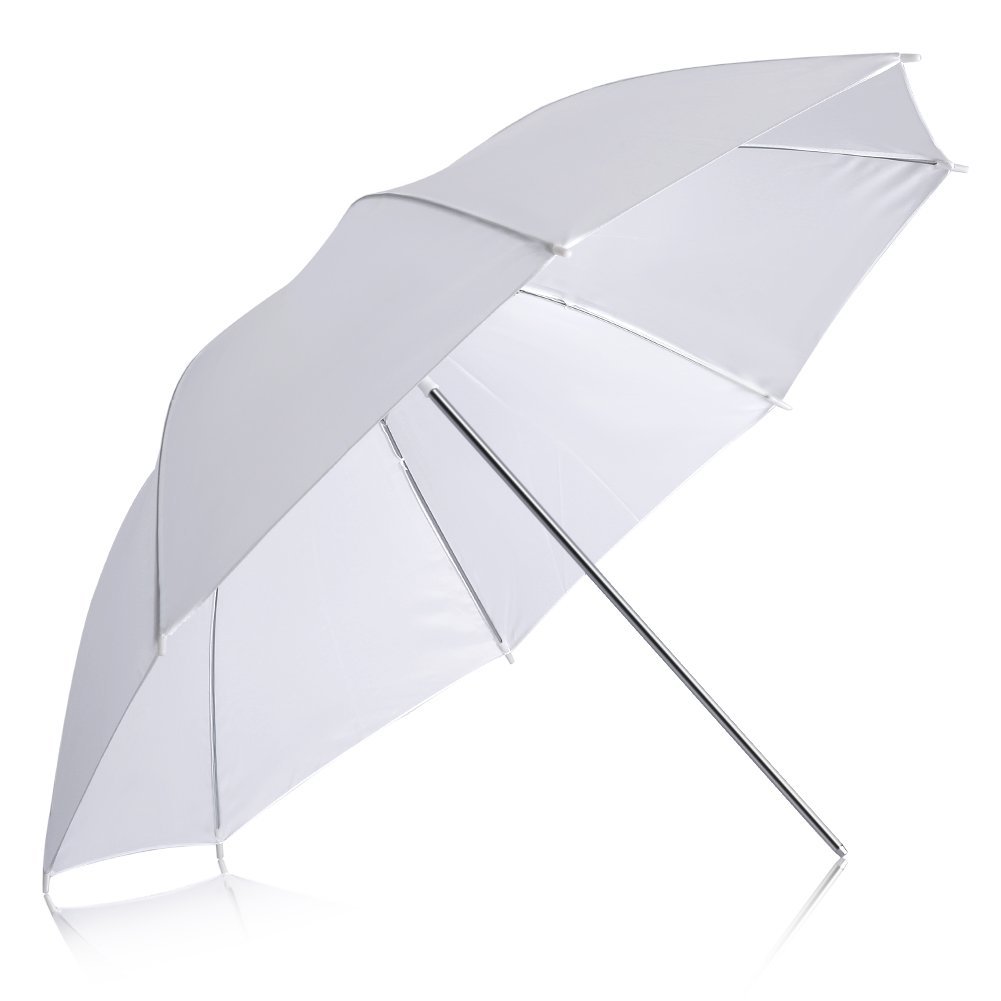 Photography Umbrella Diffuser - Tragbarer 20-Zoll weißer, weicher und leichter,