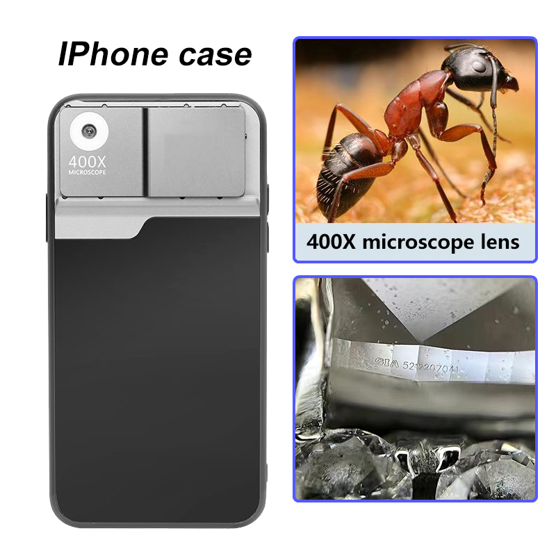 Photography With Iphone 15 - Mikroskop-Handyhülle mit 400-facher Vergrößerung für iPhone