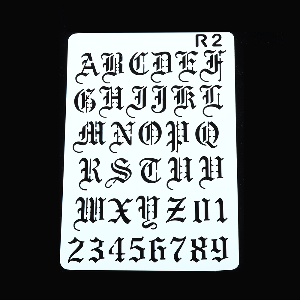 Photography Font - Neue Hohl Schichtung Schablonen Wand Malerei