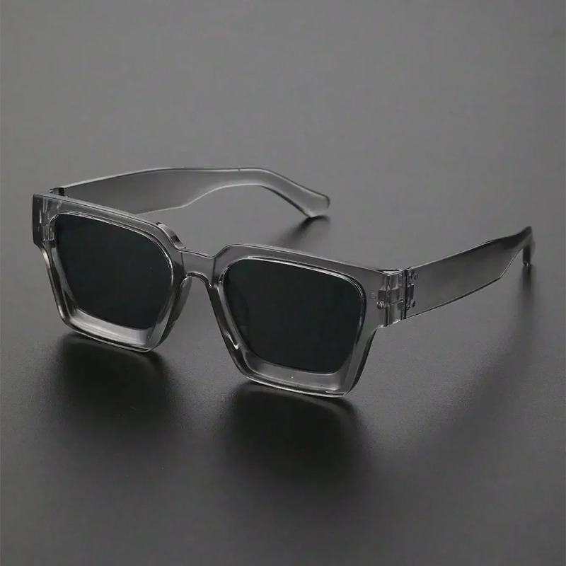 Photography Fashion - Unisex-Sonnenbrille mit quadratischem Kunststoffrahmen für Street-Fotografie