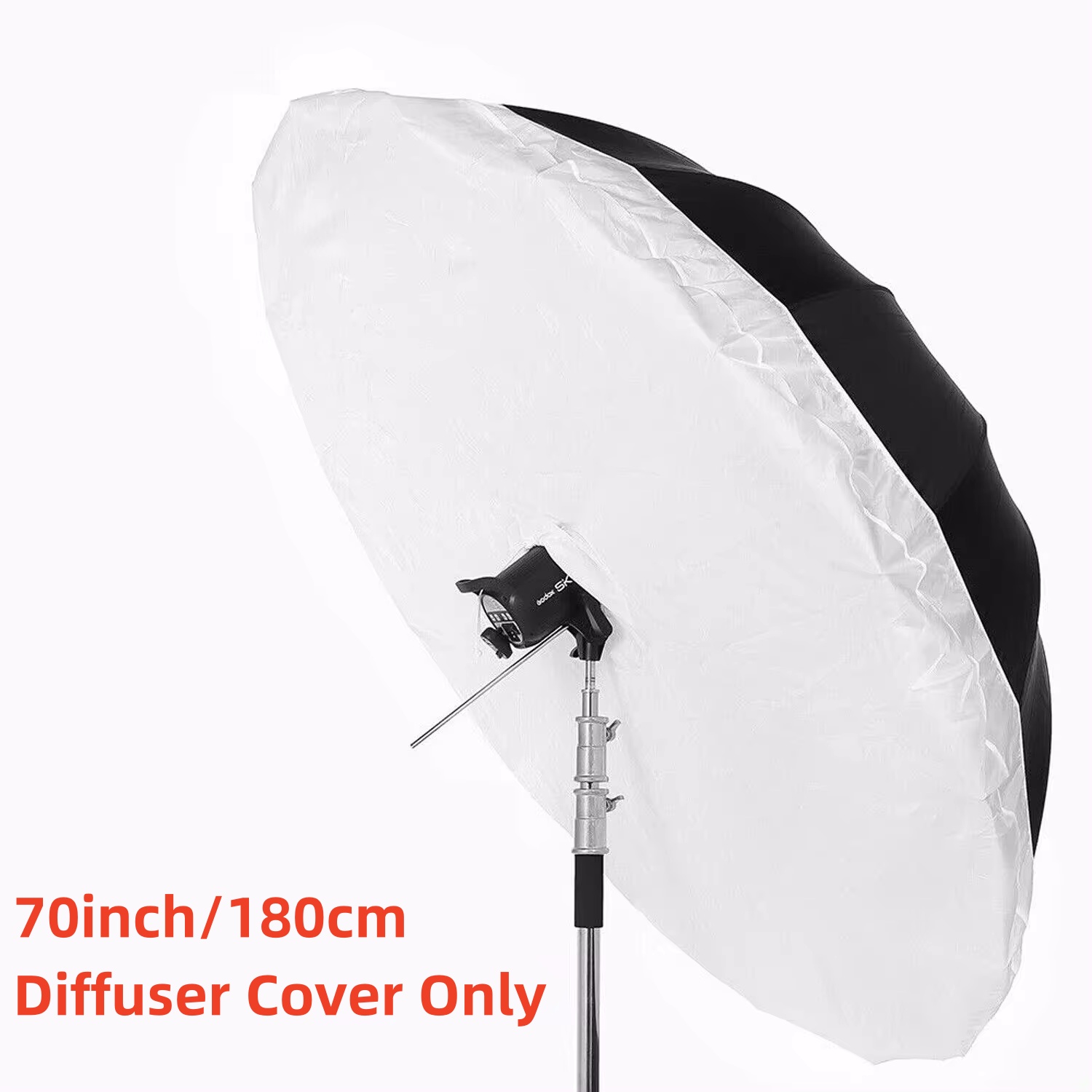 Photography Umbrella Diffuser - 180 cm 70 Zoll Softbox-Lichtdiffusor, weißer