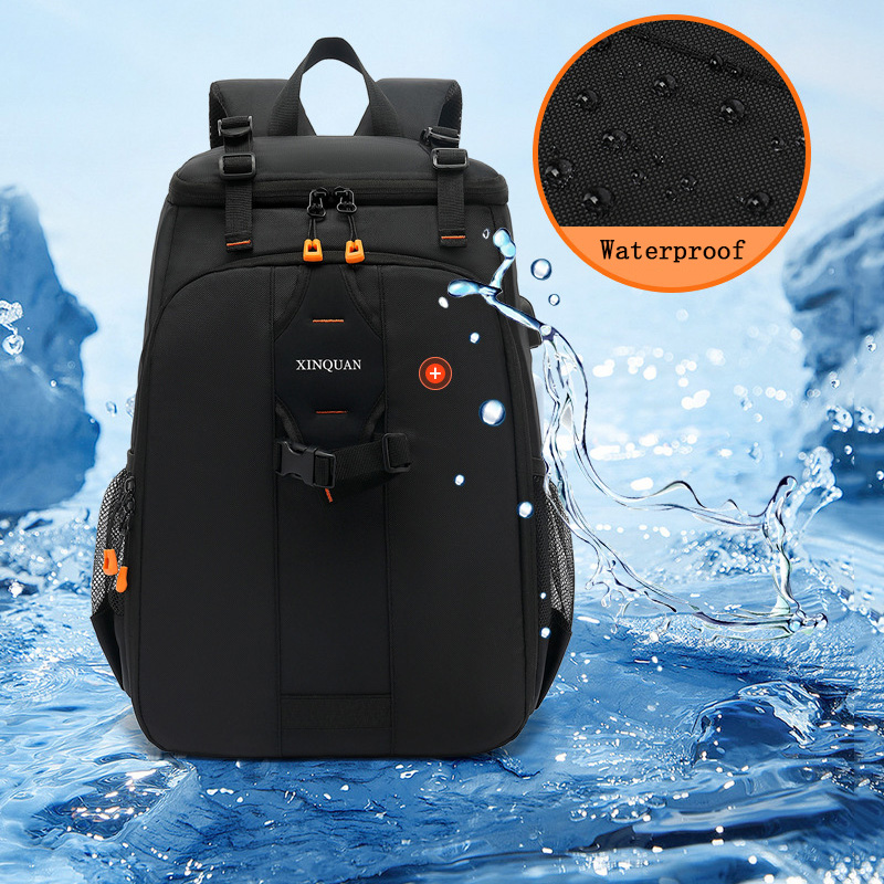 Photography Videos - Wasserdichter Reiserucksack, Videostativ-DSLR-Tasche, große Kapazität, Fotografie-Kamera-Umhängetasche