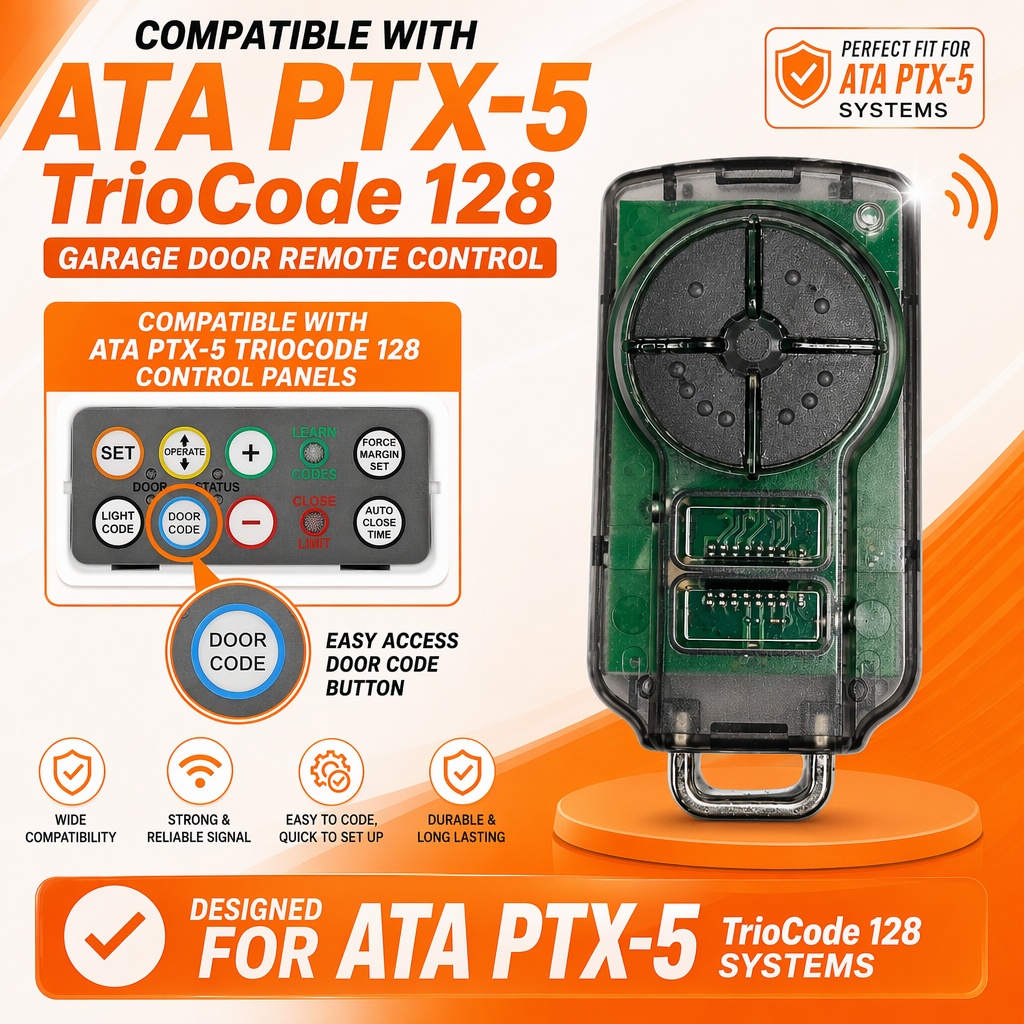 Remote Shutter Release - Für ATA PTX5V2 Garagentor-Fernbedienung, kompatibel mit