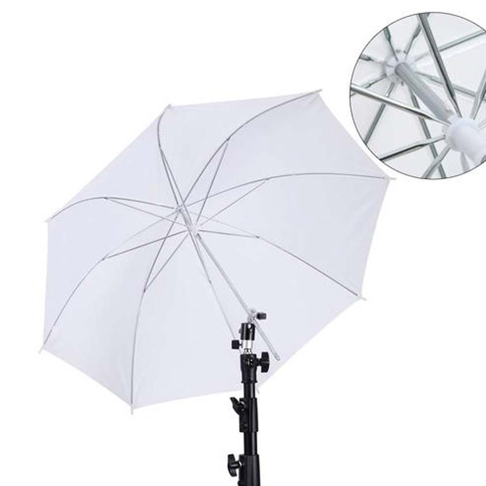 Photography Umbrella Diffuser - 50cm/ 20 Zoll Fotografie-Regenschirm mit Metallgriff,