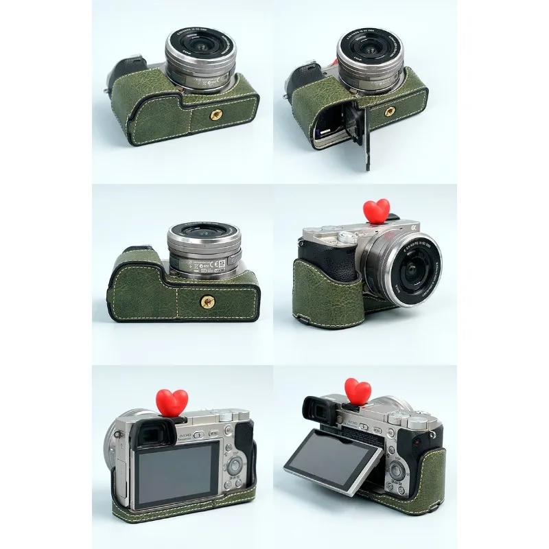 Sony Camera A6400 - Kameratasche aus PU-Leder, Halbkörpertasche für Sony