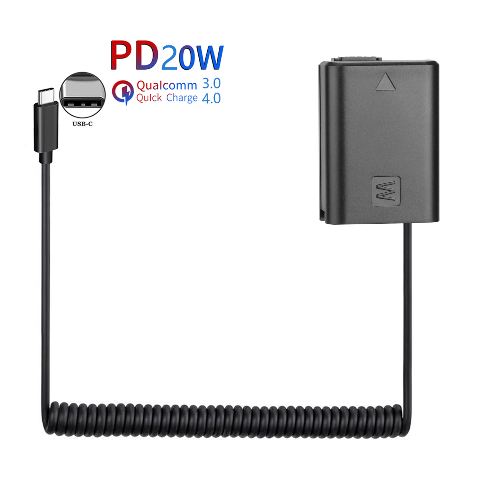 Sony Camera Zv-E10 - PD USB-C AC-PW20 NP-FW50 Dummy-Akku-Netzteil für