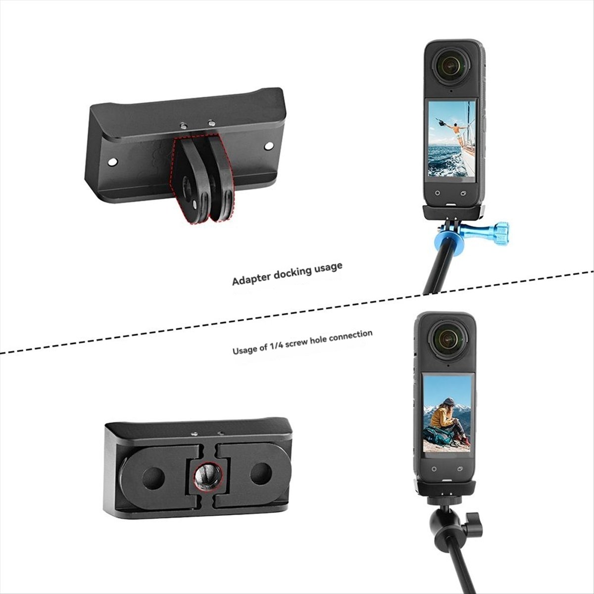 Insta360 Camera X4 - A73T Adapter für Insta360 X5 X4