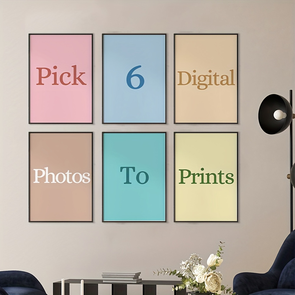 Photography Interior - 6-teiliges Set Personalisierter Leinwanddruck mit Foto,