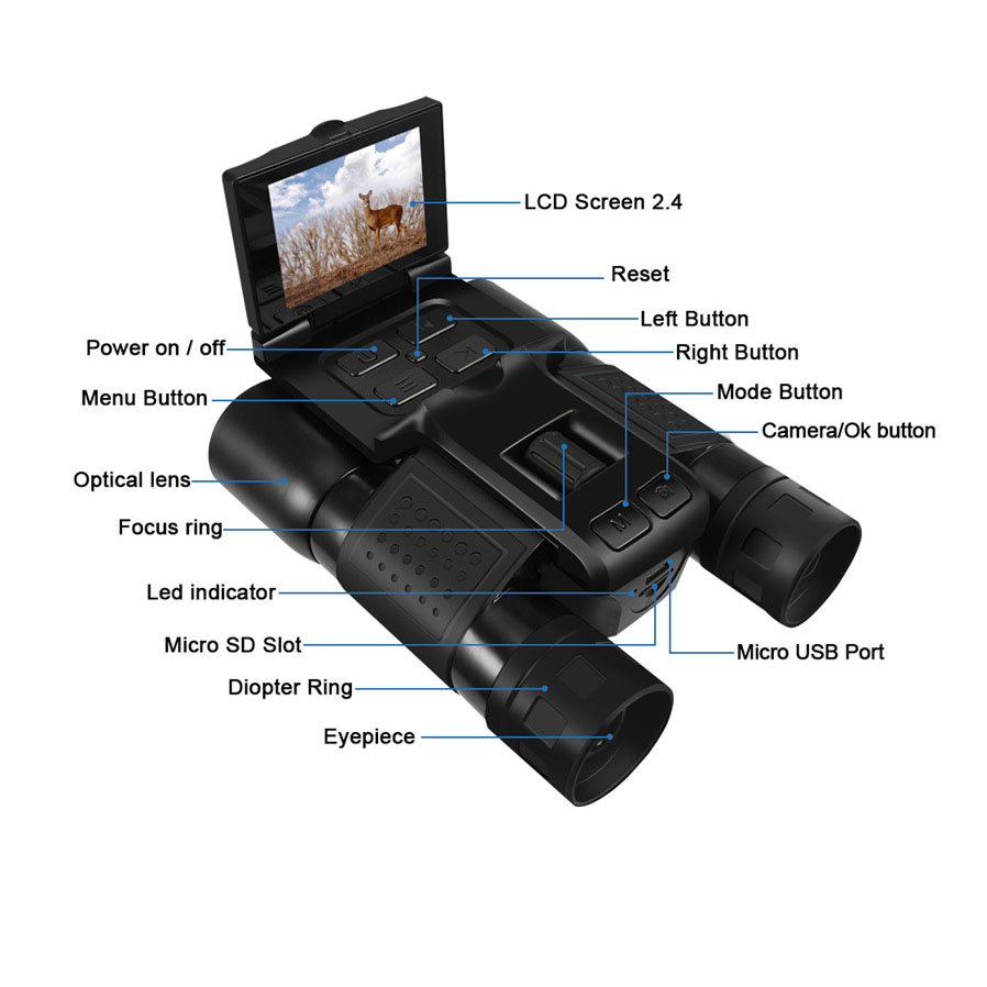 Photography Videos - 12X32 Outdoor 2,5K Digitale Fotografie Videokamera
