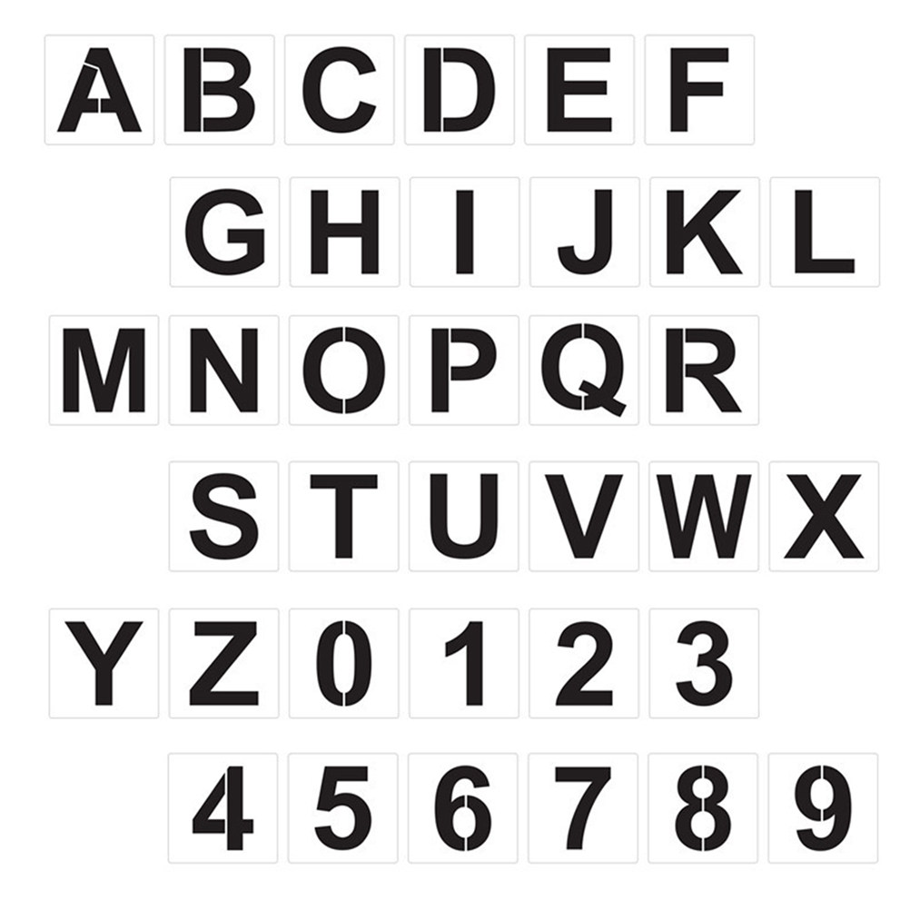 Photography Font - 1 Set große Alphabet-Schablonen, Buchstaben- und