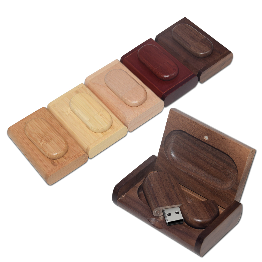 Photography Of Memories - Holz-USB-Stick mit Geschenkbox USB 2.0 Flash-Laufwerk