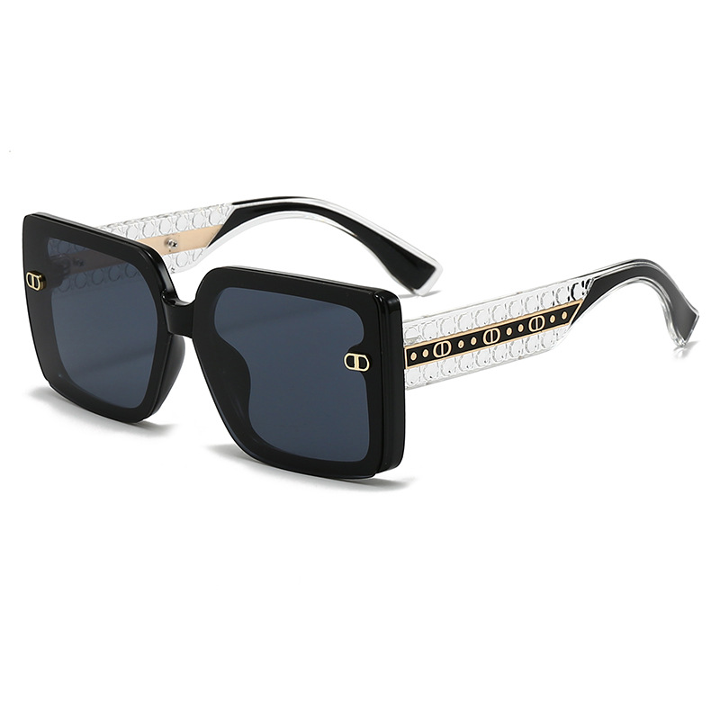 Photography Fashion - Minimalistische Retro-Modebrille mit großem Rahmen und