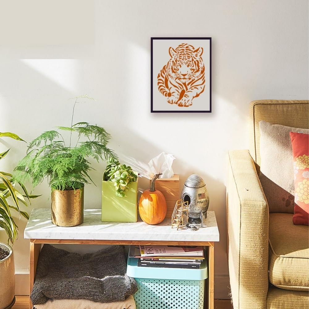 Tiger-Schablone mit Pinsel, 21 – Photography Techniques Bewertung und Preis