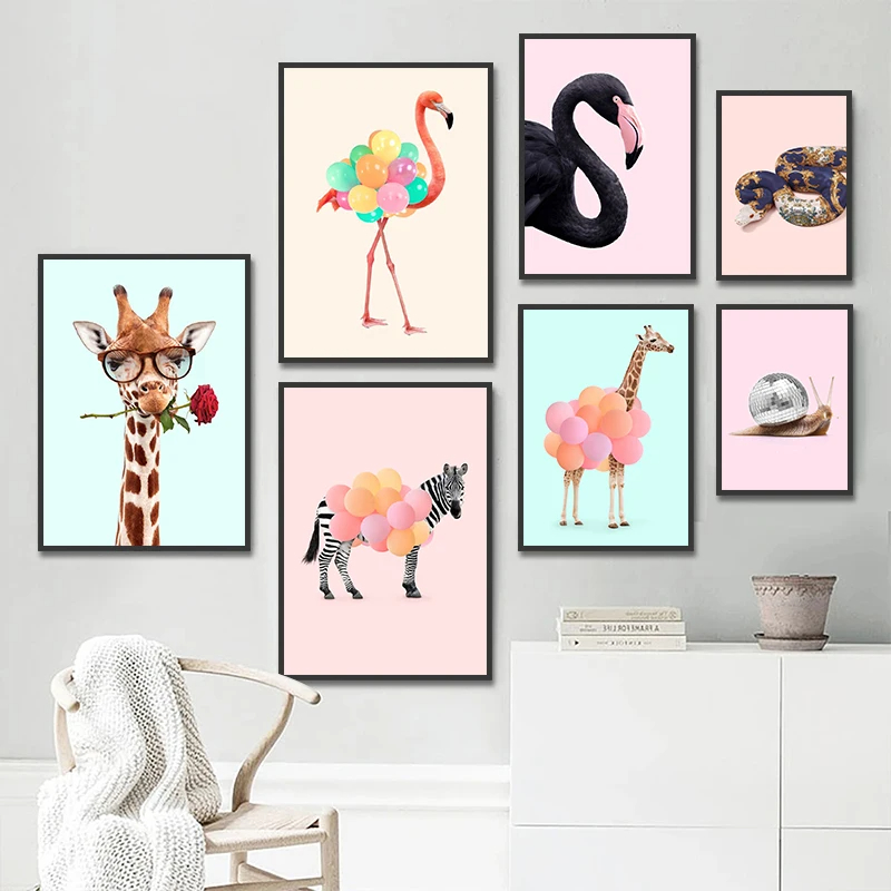 Lustiges Mode-Poster mit Giraf – Photography Trend Bewertung und Preis