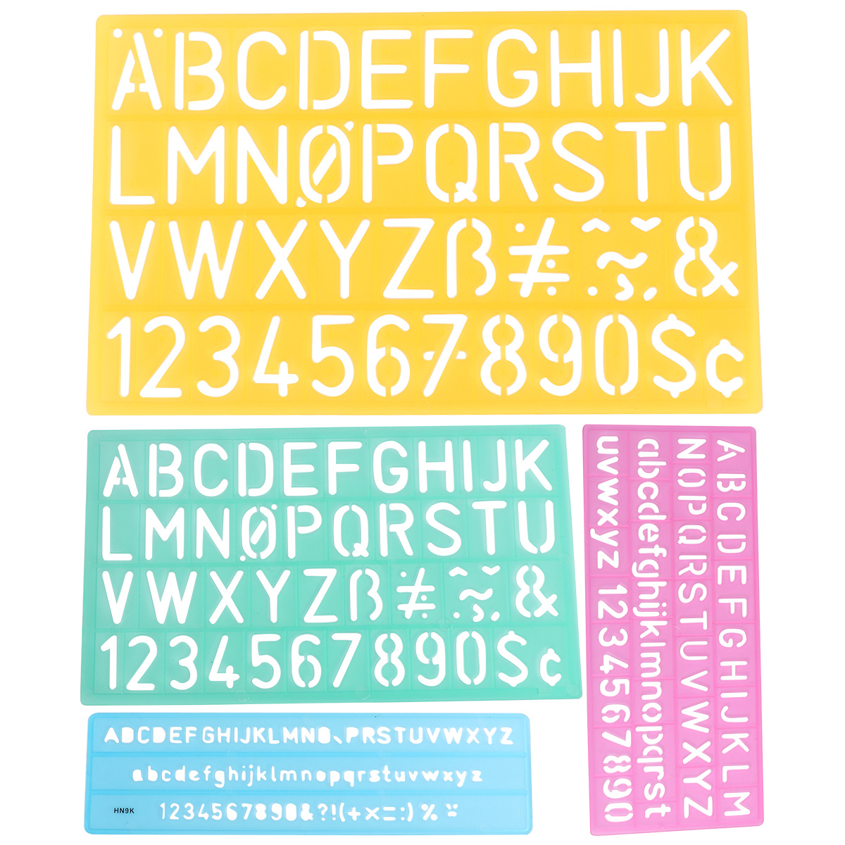 4-teiliges Alphabet-Schablonen – Photography Font Bewertung und Preis