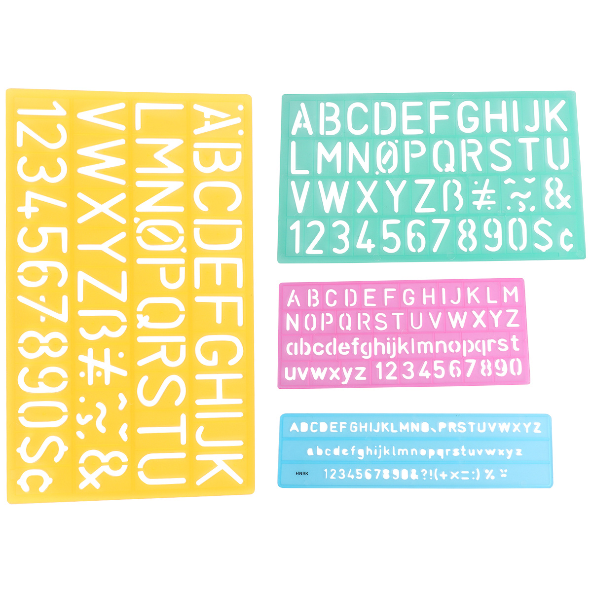 4-teiliges Alphabet-Schablonen – Photography Font Bewertung und Preis