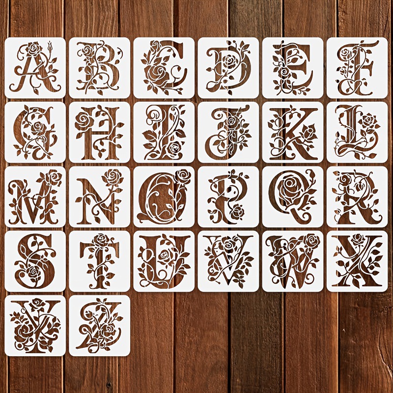 DIY Blumen-Alphabet-Schablonen – Photography Font Bewertung und Preis