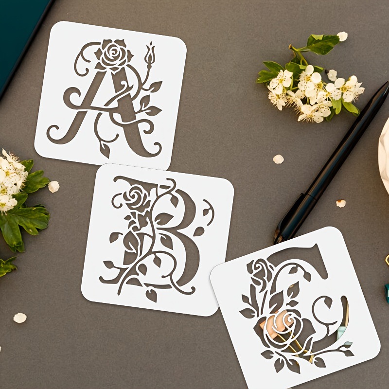 DIY Blumen-Alphabet-Schablonen – Photography Font Bewertung und Preis