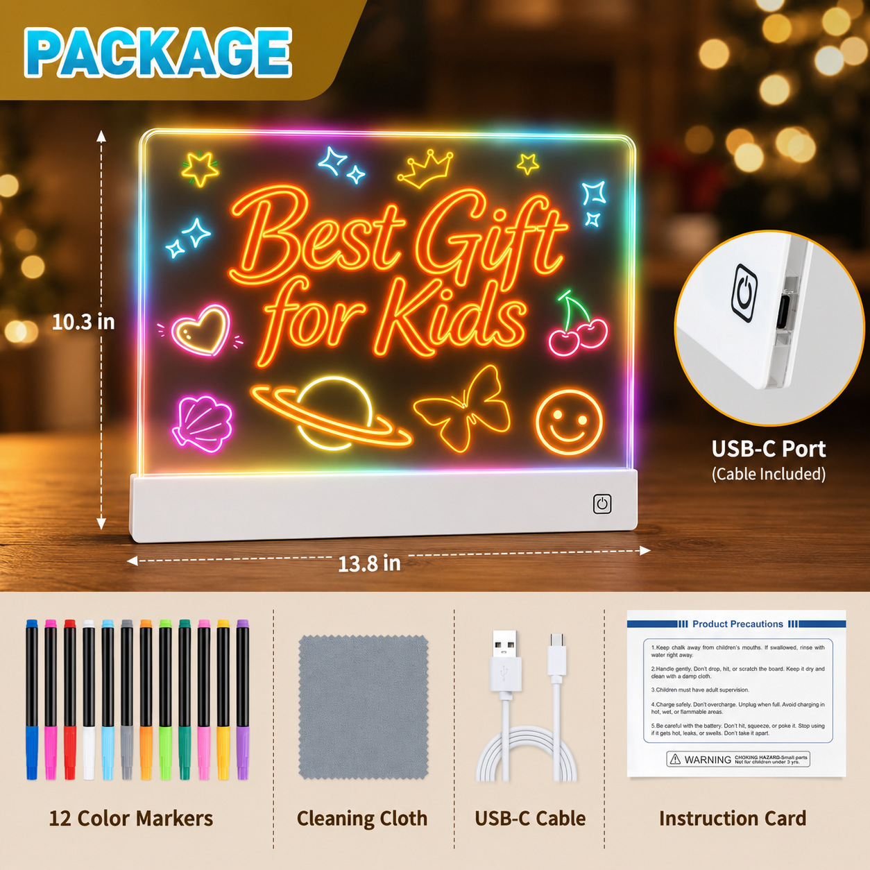 Touch-to-Charge LED-Notizblock – Photography Of Book Bewertung und Preis