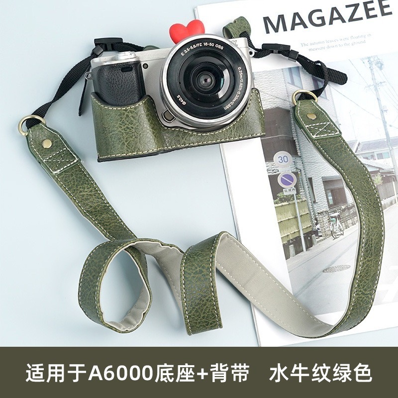 Kameratasche aus PU-Leder, Hal – Sony Camera A6400 Bewertung und Preis