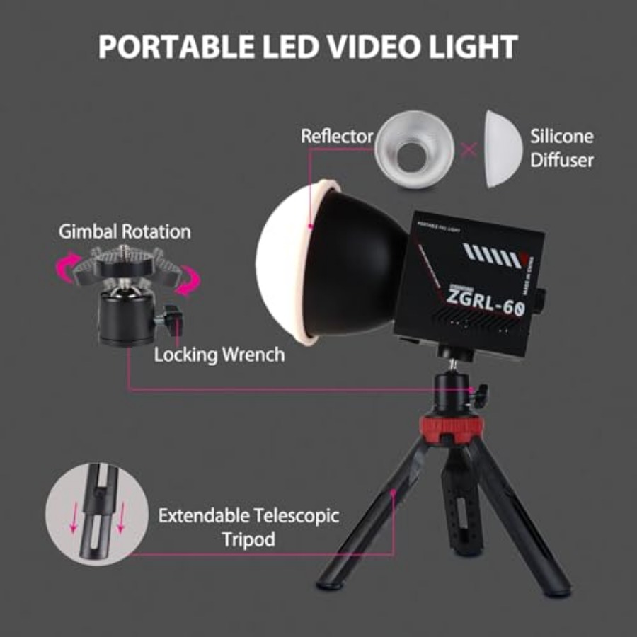 60W COB LED-Videoleuchte, trag – Photography Videos Bewertung und Preis