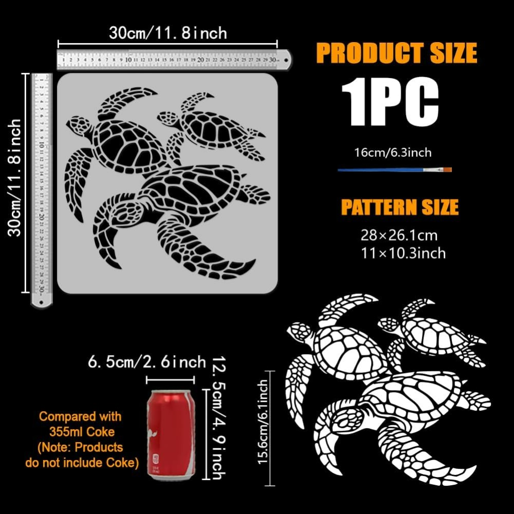 Schildkröten-Schablone zum Mal – Photography Techniques Bewertung und Preis
