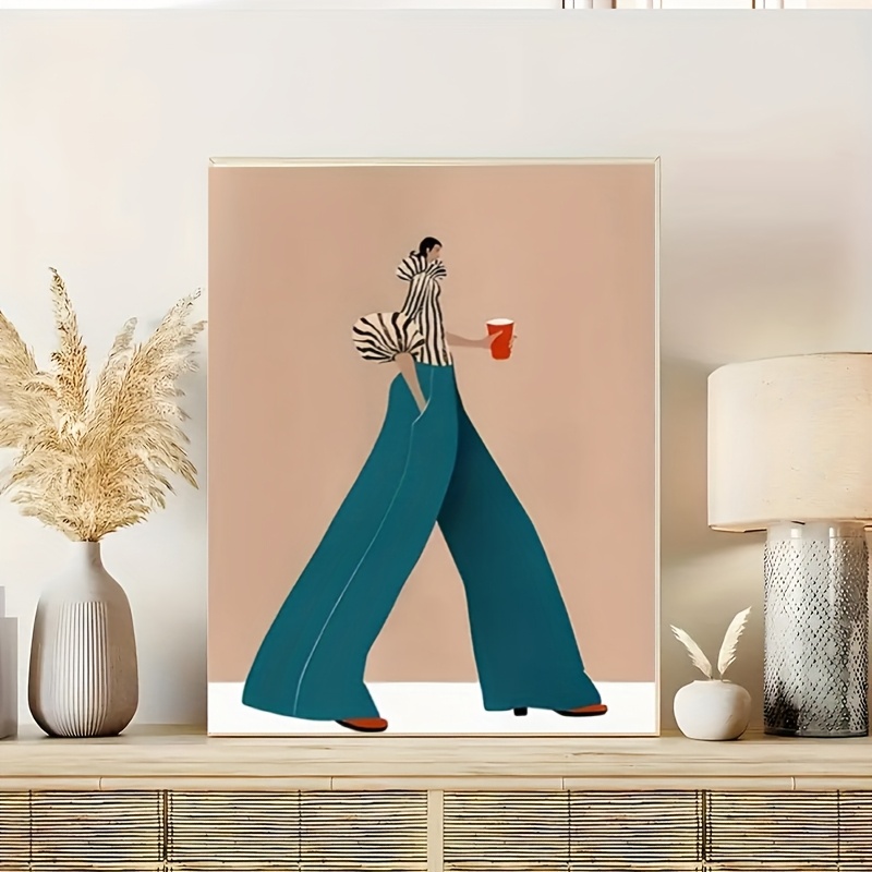 Modische blaue Hose Frau Poste – Photography Trend Bewertung und Preis