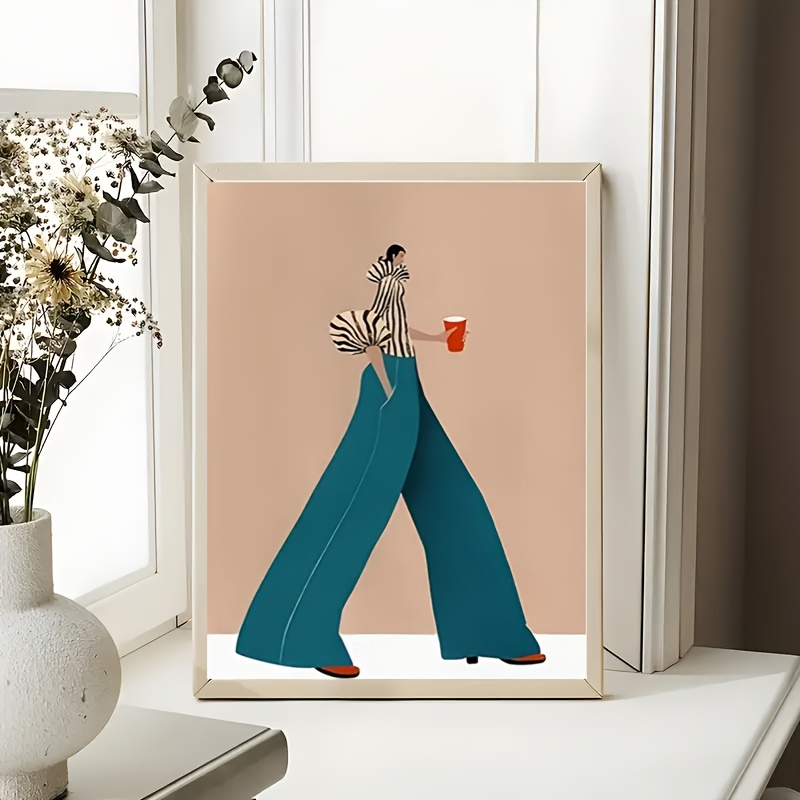 Modische blaue Hose Frau Poste – Photography Trend Bewertung und Preis